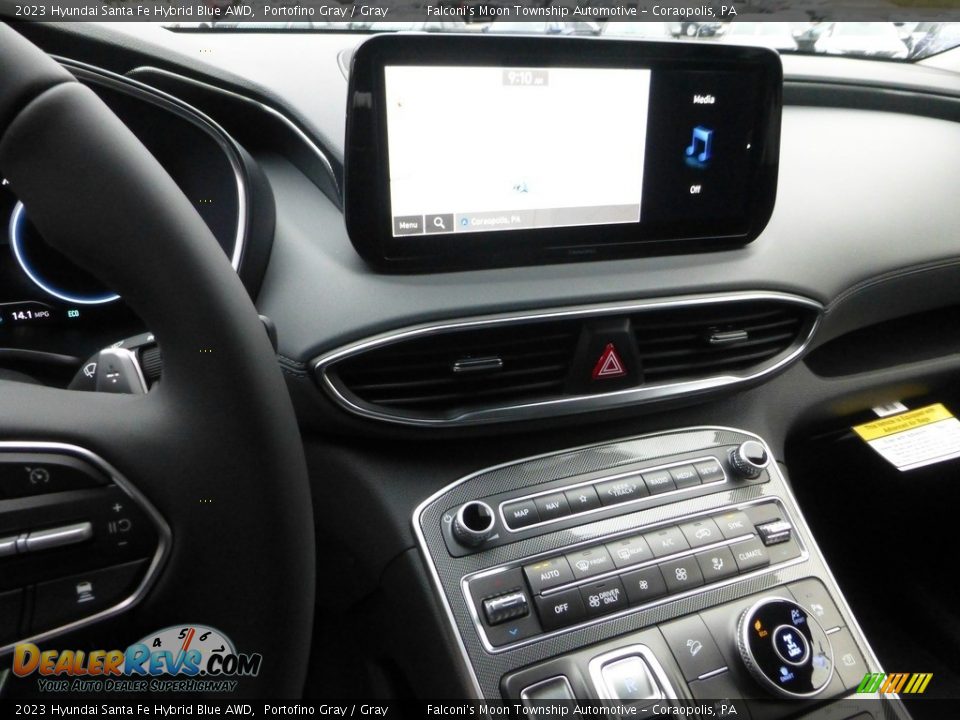 Controls of 2023 Hyundai Santa Fe Hybrid Blue AWD Photo #17