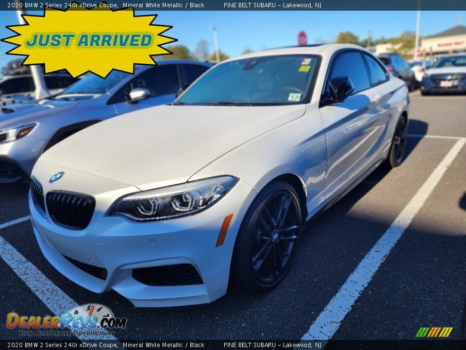 2020 BMW 2 Series 240i xDrive Coupe Mineral White Metallic / Black Photo #1