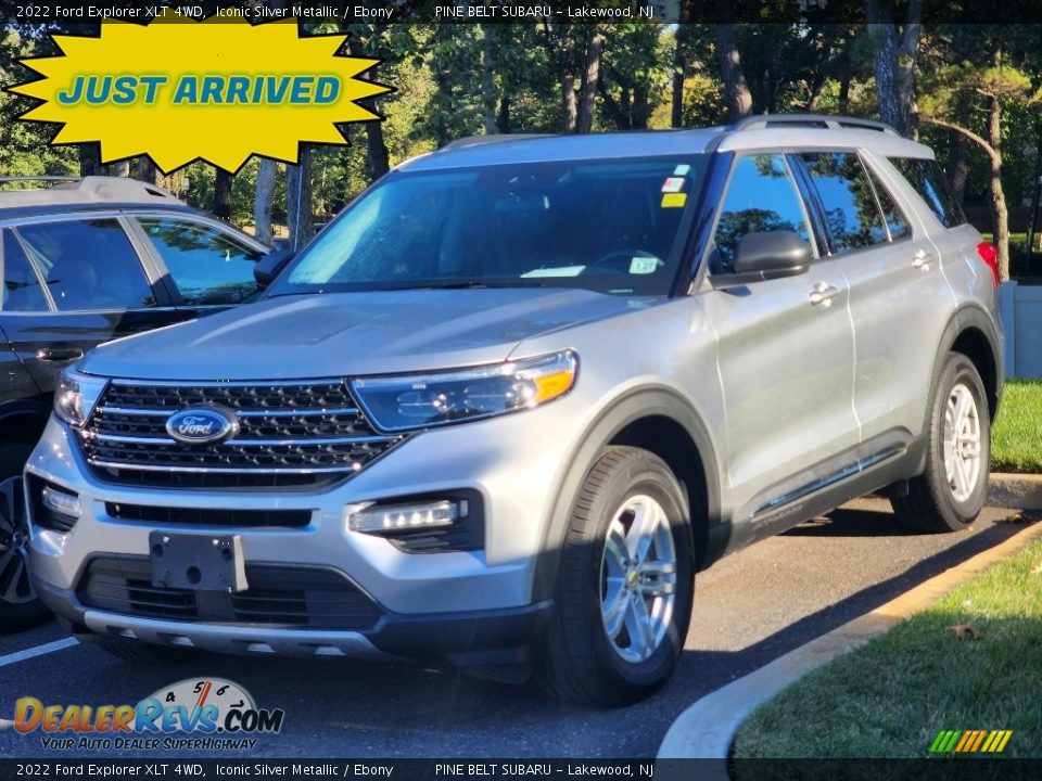 2022 Ford Explorer XLT 4WD Iconic Silver Metallic / Ebony Photo #1