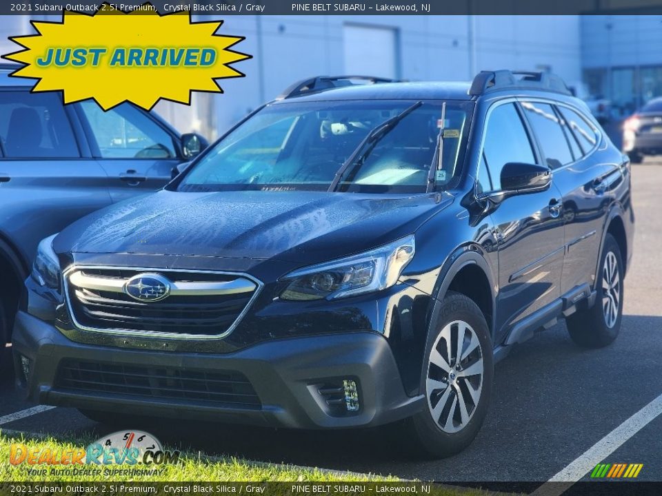 2021 Subaru Outback 2.5i Premium Crystal Black Silica / Gray Photo #1