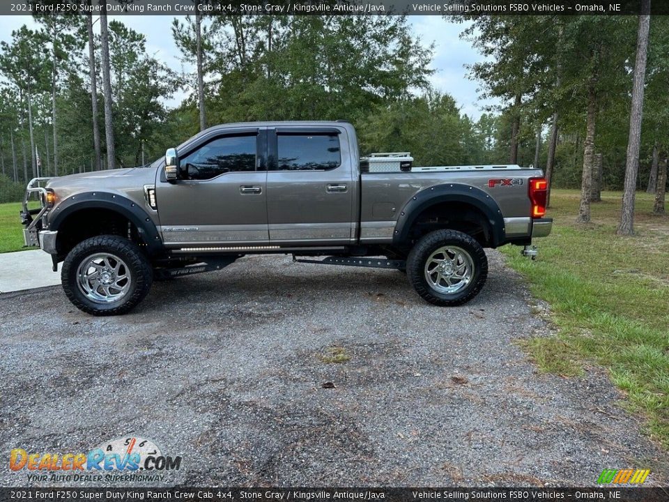 2021 Ford F250 Super Duty King Ranch Crew Cab 4x4 Stone Gray / Kingsville Antique/Java Photo #1