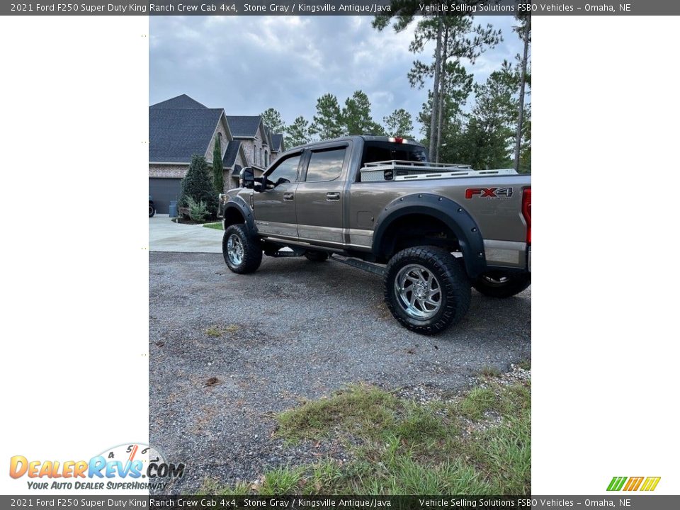 2021 Ford F250 Super Duty King Ranch Crew Cab 4x4 Stone Gray / Kingsville Antique/Java Photo #4