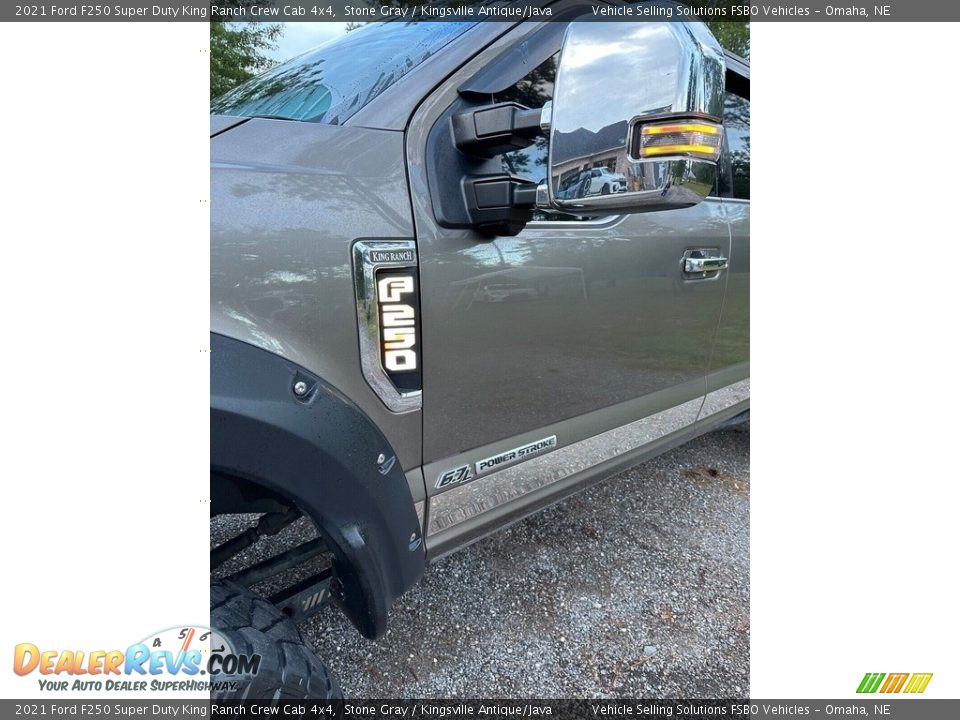 2021 Ford F250 Super Duty King Ranch Crew Cab 4x4 Stone Gray / Kingsville Antique/Java Photo #24