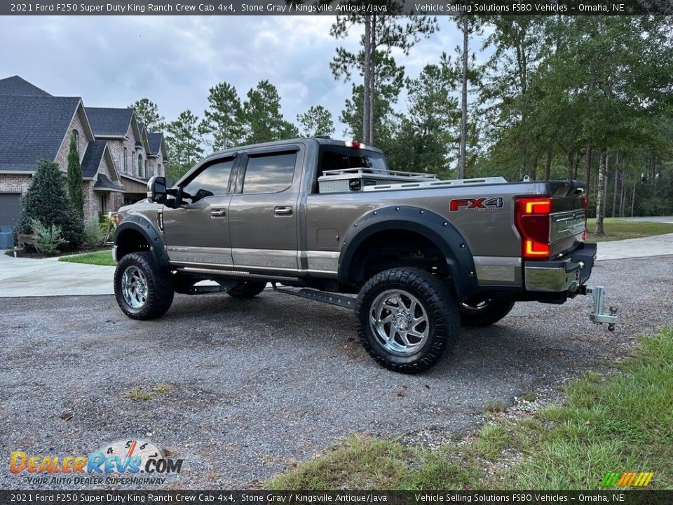 2021 Ford F250 Super Duty King Ranch Crew Cab 4x4 Stone Gray / Kingsville Antique/Java Photo #25