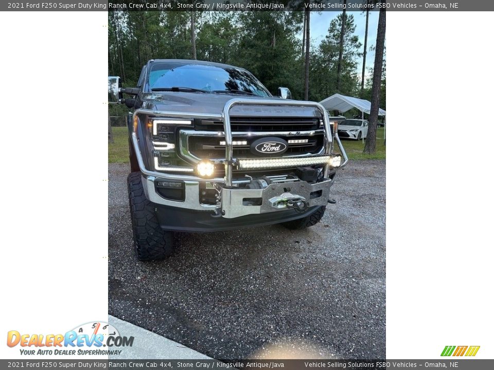 2021 Ford F250 Super Duty King Ranch Crew Cab 4x4 Stone Gray / Kingsville Antique/Java Photo #28