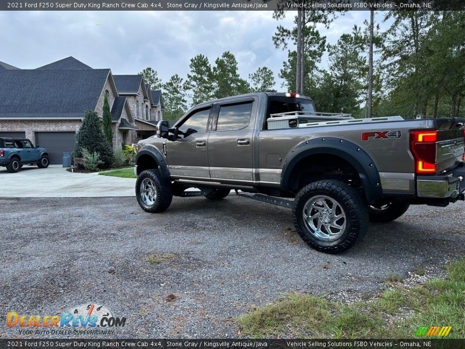2021 Ford F250 Super Duty King Ranch Crew Cab 4x4 Stone Gray / Kingsville Antique/Java Photo #31