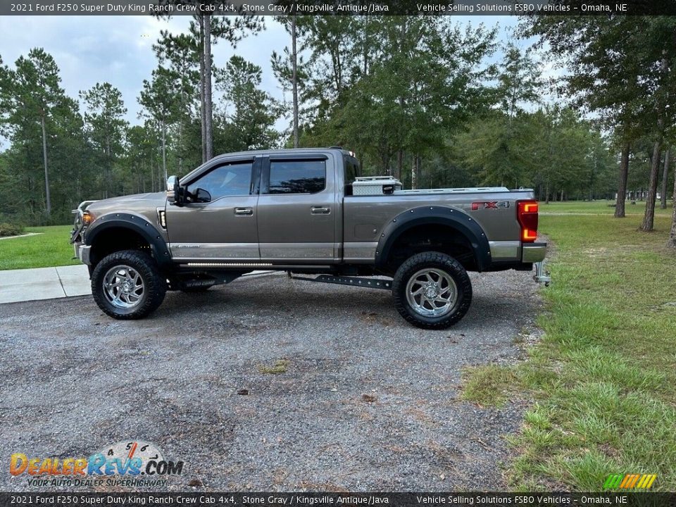 2021 Ford F250 Super Duty King Ranch Crew Cab 4x4 Stone Gray / Kingsville Antique/Java Photo #32