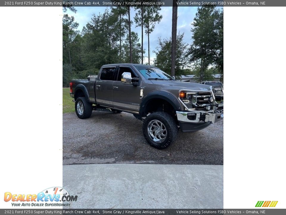 2021 Ford F250 Super Duty King Ranch Crew Cab 4x4 Stone Gray / Kingsville Antique/Java Photo #35
