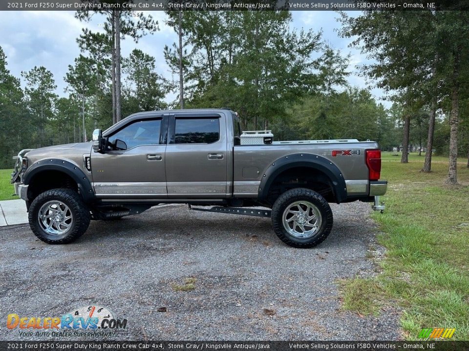 2021 Ford F250 Super Duty King Ranch Crew Cab 4x4 Stone Gray / Kingsville Antique/Java Photo #36