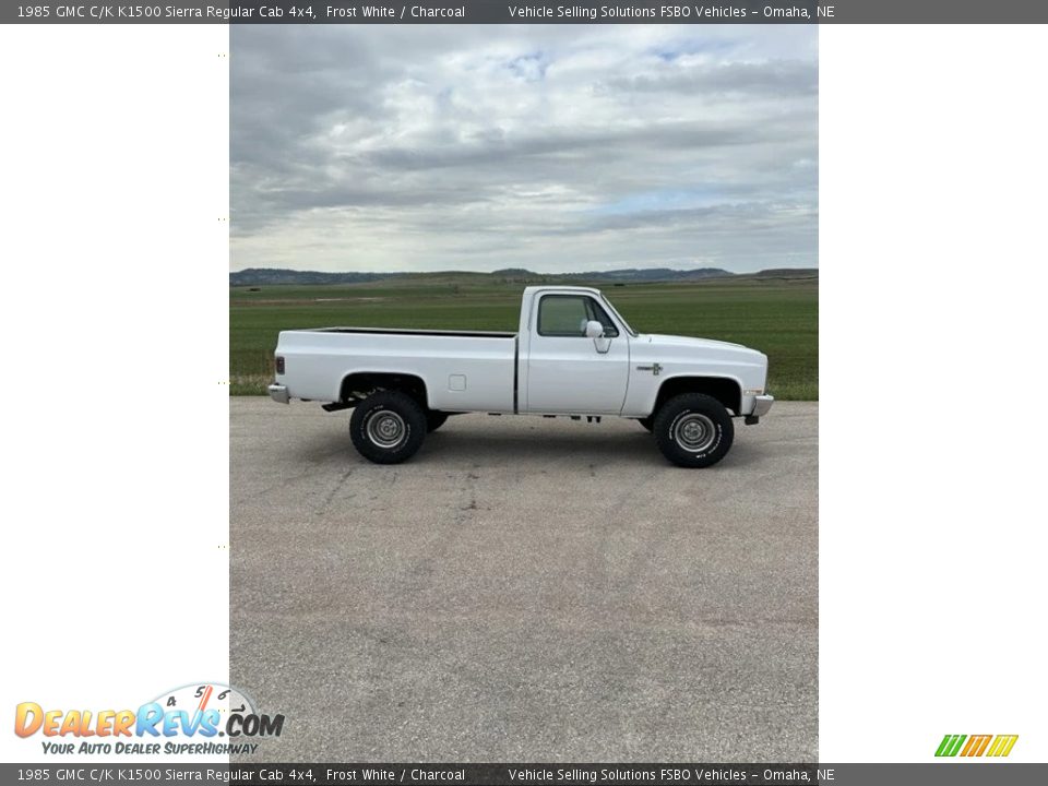 Frost White 1985 GMC C/K K1500 Sierra Regular Cab 4x4 Photo #3