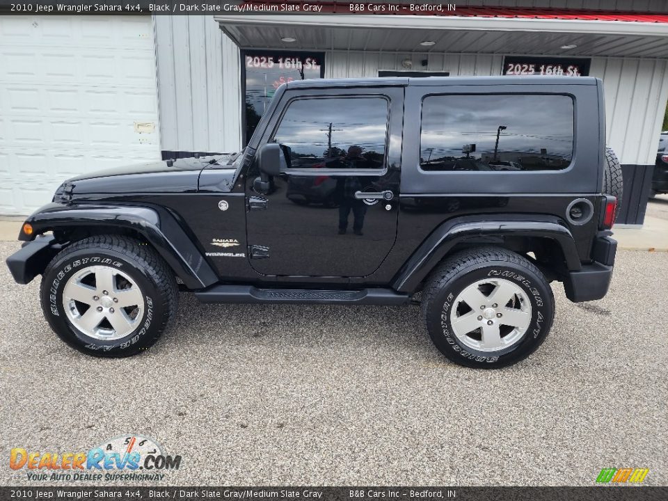 2010 Jeep Wrangler Sahara 4x4 Black / Dark Slate Gray/Medium Slate Gray Photo #1