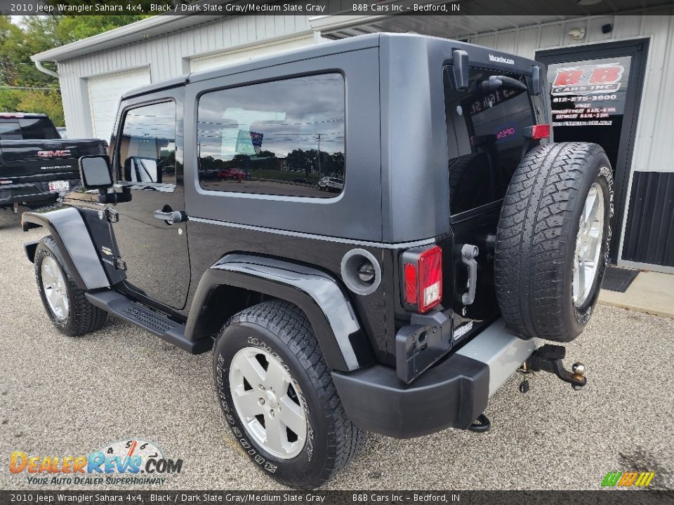 2010 Jeep Wrangler Sahara 4x4 Black / Dark Slate Gray/Medium Slate Gray Photo #3