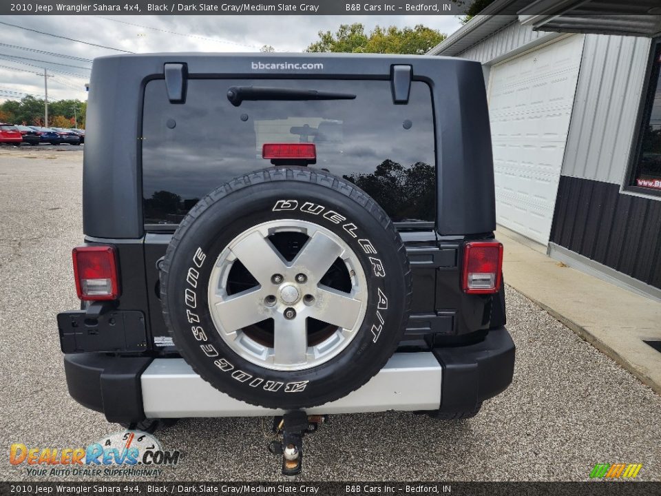 2010 Jeep Wrangler Sahara 4x4 Black / Dark Slate Gray/Medium Slate Gray Photo #4