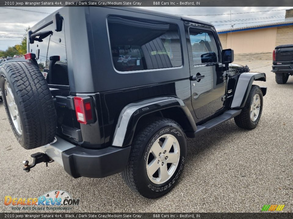 2010 Jeep Wrangler Sahara 4x4 Black / Dark Slate Gray/Medium Slate Gray Photo #5