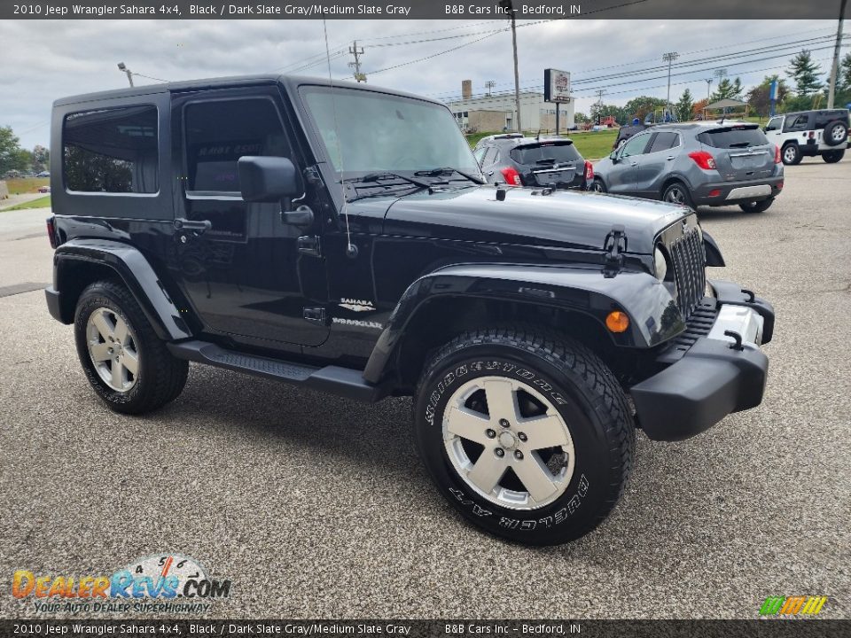 2010 Jeep Wrangler Sahara 4x4 Black / Dark Slate Gray/Medium Slate Gray Photo #6