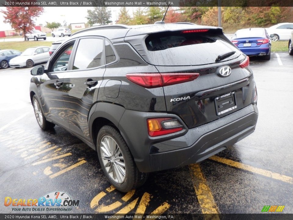 2020 Hyundai Kona SEL AWD Ultra Black / Black Photo #5