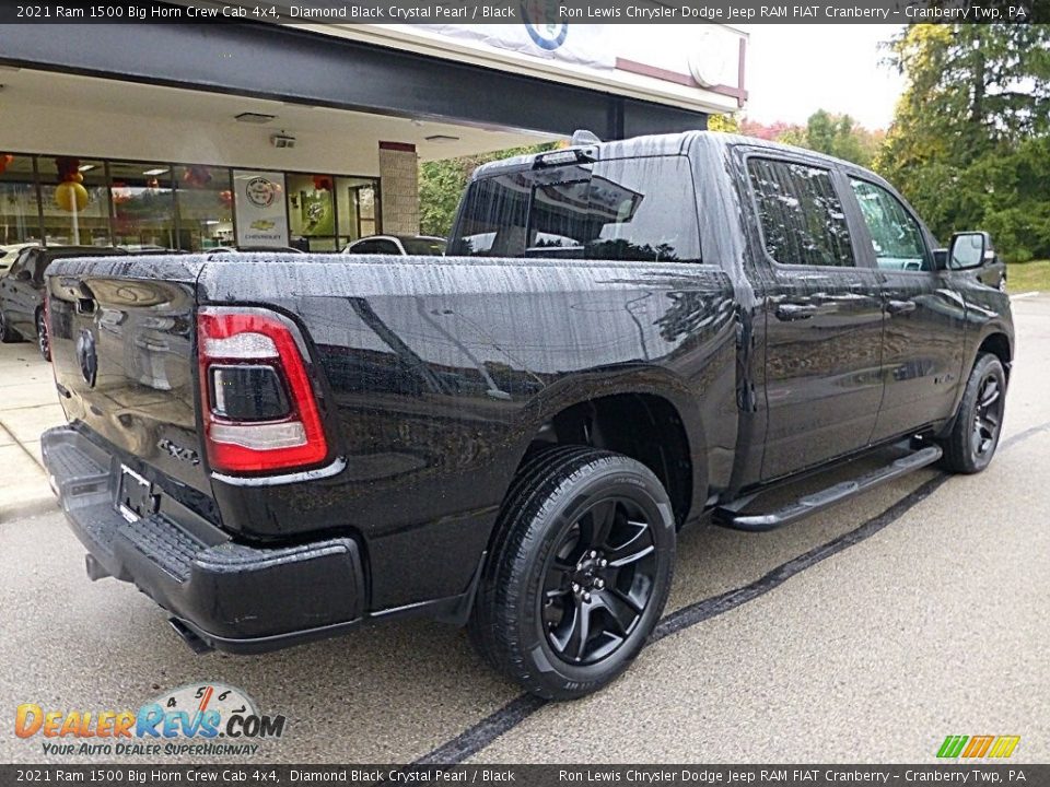2021 Ram 1500 Big Horn Crew Cab 4x4 Diamond Black Crystal Pearl / Black Photo #2