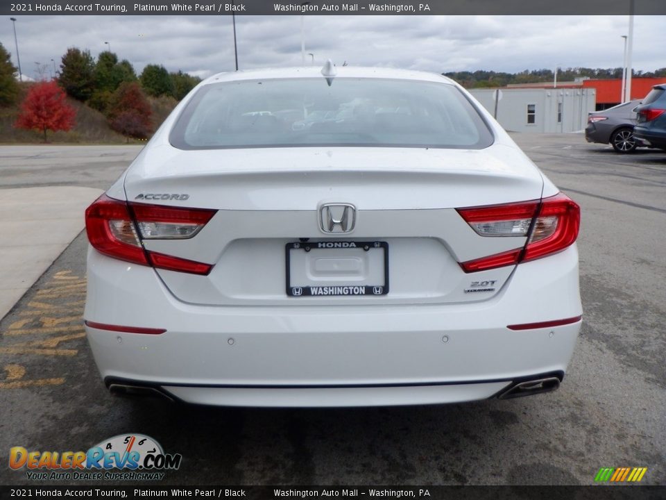 2021 Honda Accord Touring Platinum White Pearl / Black Photo #8