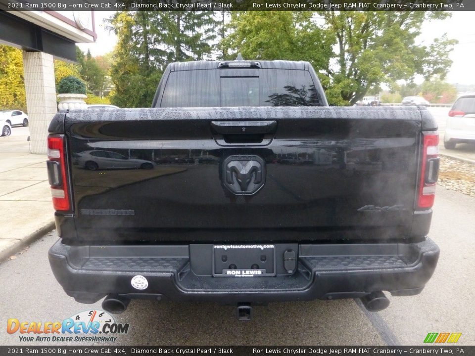 2021 Ram 1500 Big Horn Crew Cab 4x4 Diamond Black Crystal Pearl / Black Photo #3