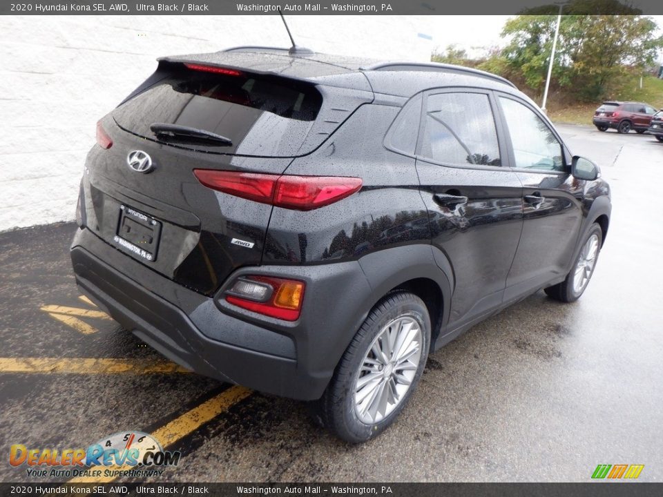 2020 Hyundai Kona SEL AWD Ultra Black / Black Photo #7