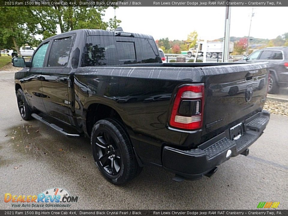 2021 Ram 1500 Big Horn Crew Cab 4x4 Diamond Black Crystal Pearl / Black Photo #4