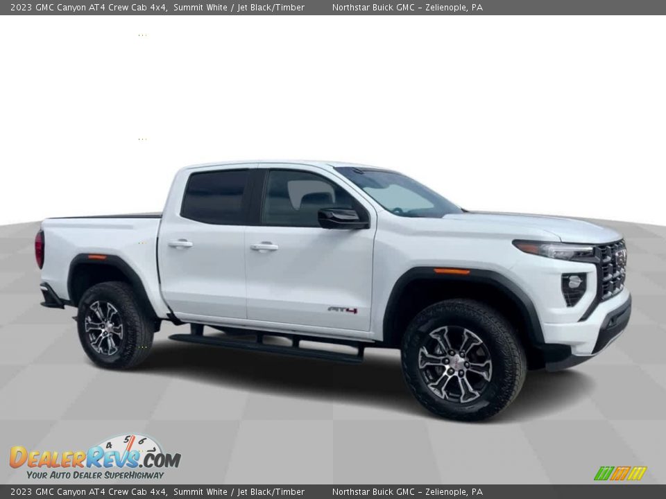 Summit White 2023 GMC Canyon AT4 Crew Cab 4x4 Photo #2