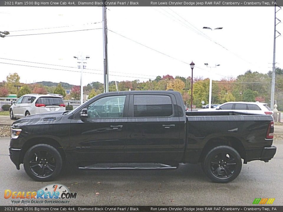 2021 Ram 1500 Big Horn Crew Cab 4x4 Diamond Black Crystal Pearl / Black Photo #5