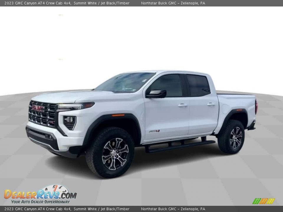 2023 GMC Canyon AT4 Crew Cab 4x4 Summit White / Jet Black/Timber Photo #4