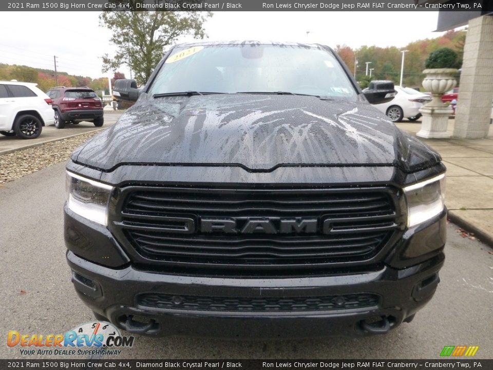 2021 Ram 1500 Big Horn Crew Cab 4x4 Diamond Black Crystal Pearl / Black Photo #7