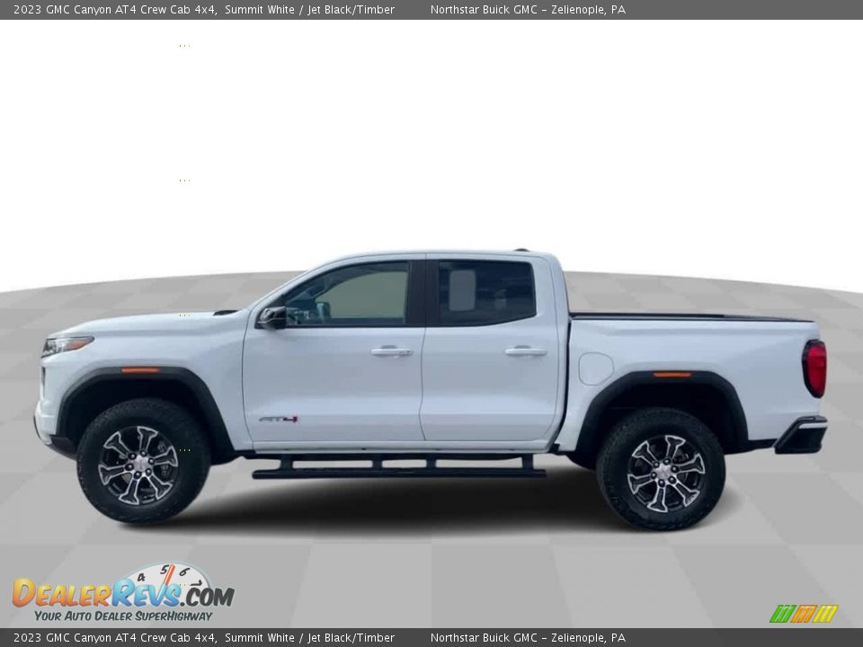 2023 GMC Canyon AT4 Crew Cab 4x4 Summit White / Jet Black/Timber Photo #5