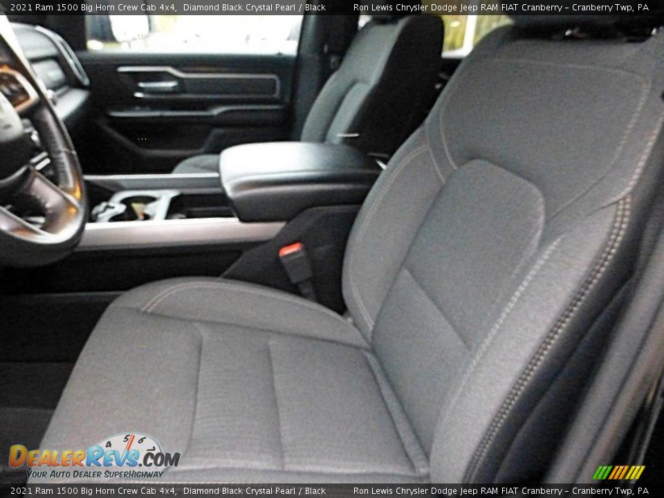 2021 Ram 1500 Big Horn Crew Cab 4x4 Diamond Black Crystal Pearl / Black Photo #10