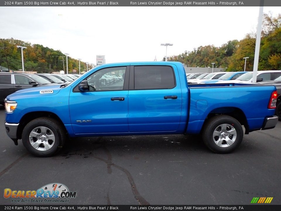 Hydro Blue Pearl 2024 Ram 1500 Big Horn Crew Cab 4x4 Photo #2