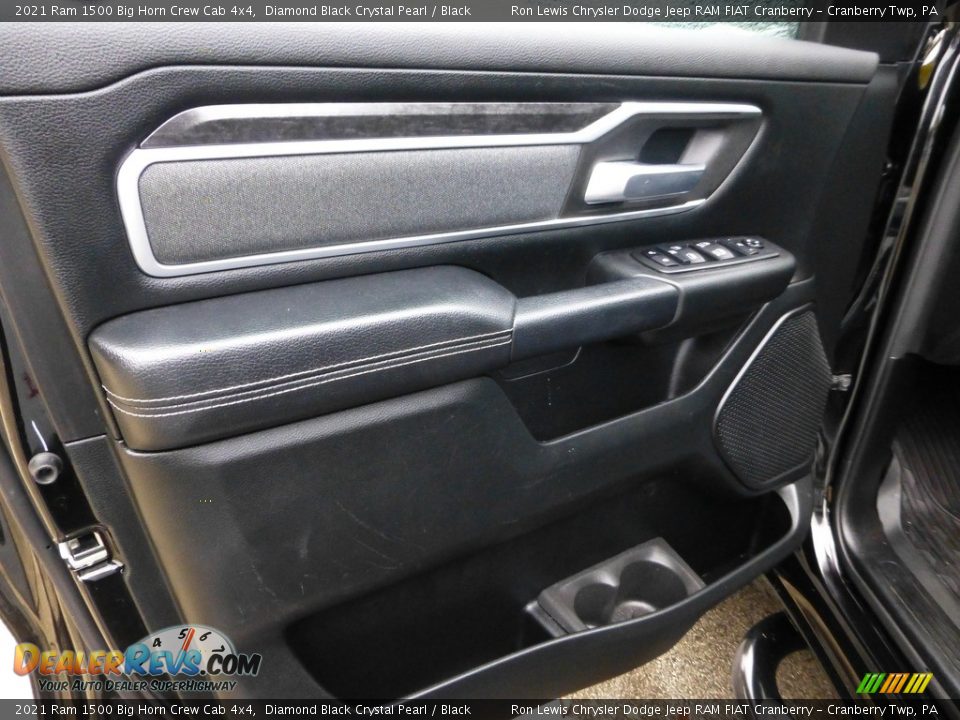 2021 Ram 1500 Big Horn Crew Cab 4x4 Diamond Black Crystal Pearl / Black Photo #14