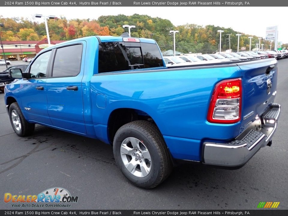 2024 Ram 1500 Big Horn Crew Cab 4x4 Hydro Blue Pearl / Black Photo #3