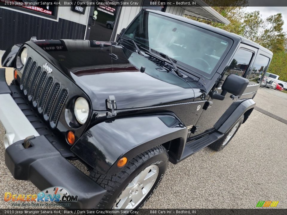 2010 Jeep Wrangler Sahara 4x4 Black / Dark Slate Gray/Medium Slate Gray Photo #20