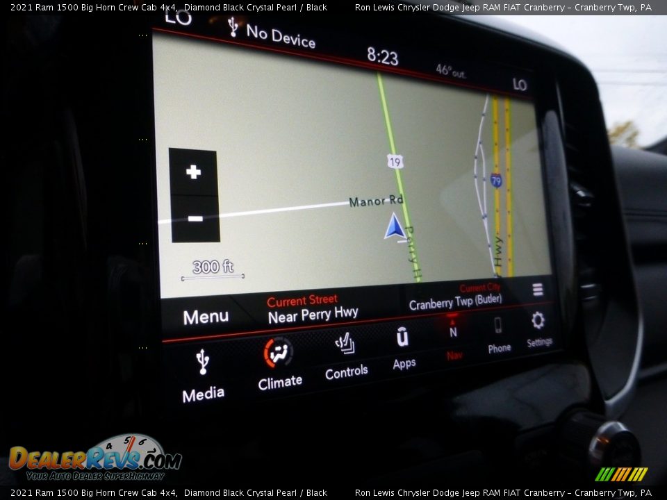 2021 Ram 1500 Big Horn Crew Cab 4x4 Diamond Black Crystal Pearl / Black Photo #16