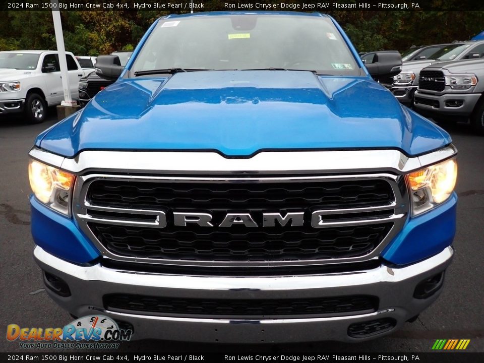 2024 Ram 1500 Big Horn Crew Cab 4x4 Hydro Blue Pearl / Black Photo #9