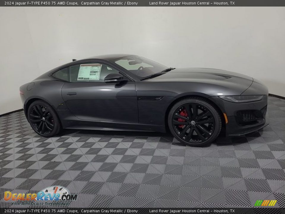 2024 Jaguar F-TYPE P450 75 AWD Coupe Carpathian Gray Metallic / Ebony Photo #11