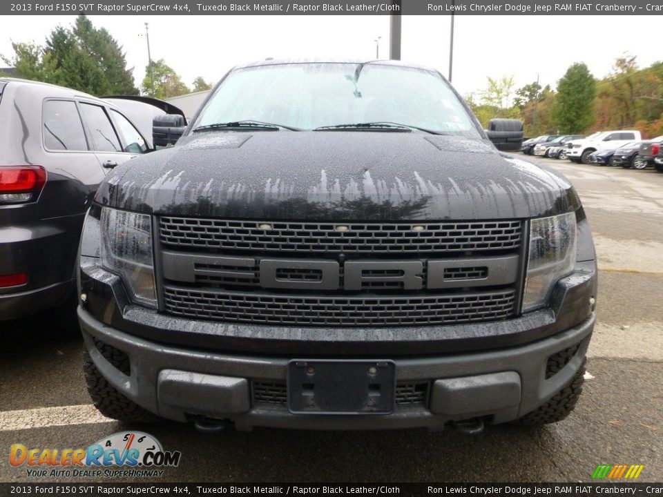 2013 Ford F150 SVT Raptor SuperCrew 4x4 Tuxedo Black Metallic / Raptor Black Leather/Cloth Photo #3