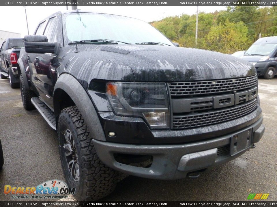 2013 Ford F150 SVT Raptor SuperCrew 4x4 Tuxedo Black Metallic / Raptor Black Leather/Cloth Photo #4