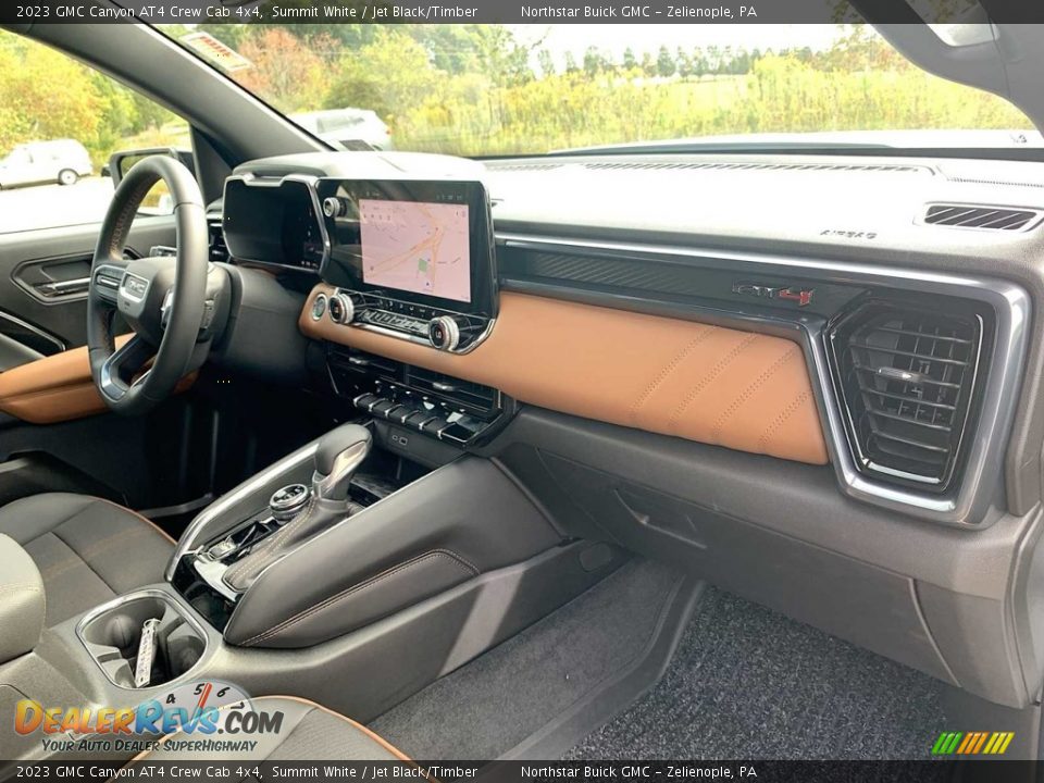 Jet Black/Timber Interior - 2023 GMC Canyon AT4 Crew Cab 4x4 Photo #28