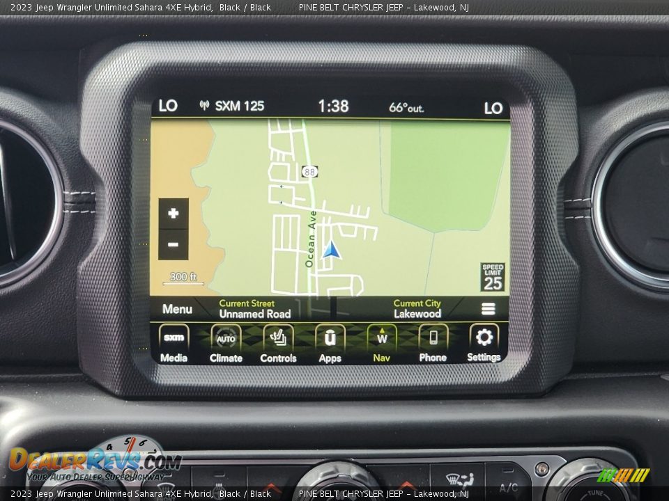 Navigation of 2023 Jeep Wrangler Unlimited Sahara 4XE Hybrid Photo #13