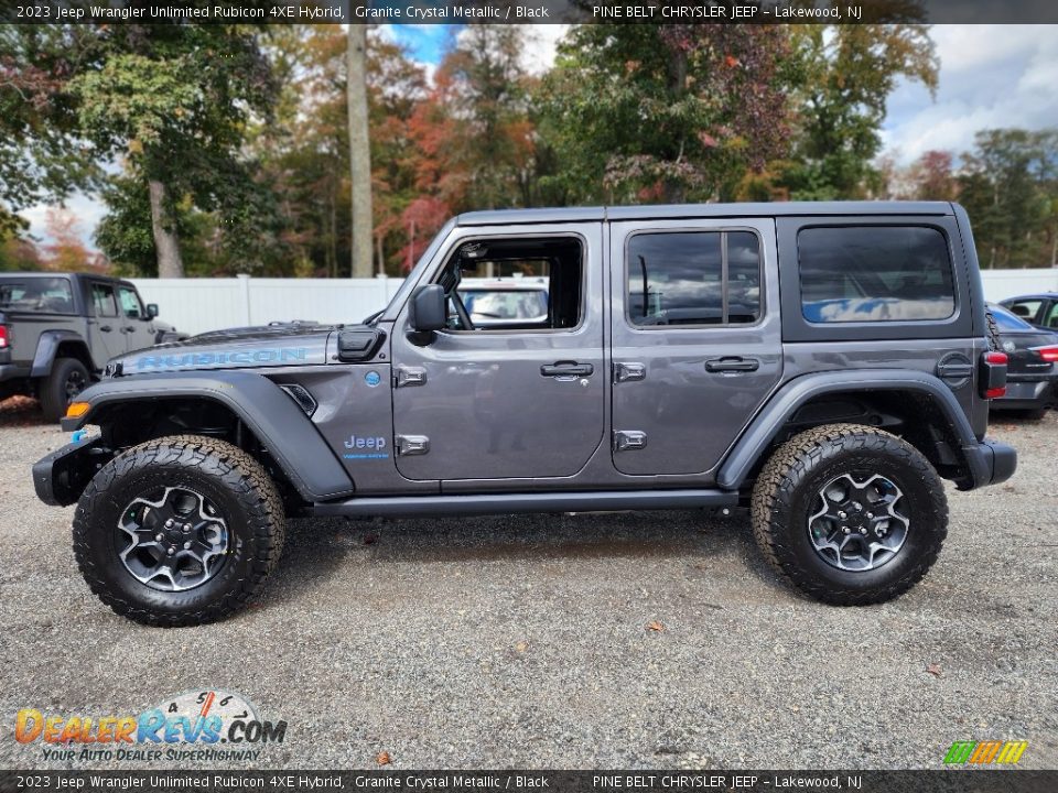 Granite Crystal Metallic 2023 Jeep Wrangler Unlimited Rubicon 4XE Hybrid Photo #3