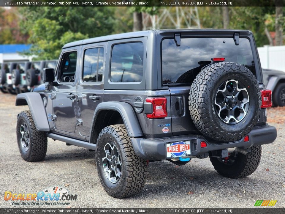 Granite Crystal Metallic 2023 Jeep Wrangler Unlimited Rubicon 4XE Hybrid Photo #4