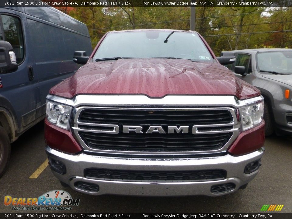 2021 Ram 1500 Big Horn Crew Cab 4x4 Delmonico Red Pearl / Black Photo #3