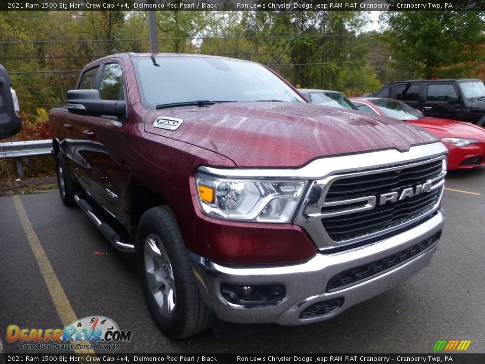 2021 Ram 1500 Big Horn Crew Cab 4x4 Delmonico Red Pearl / Black Photo #4