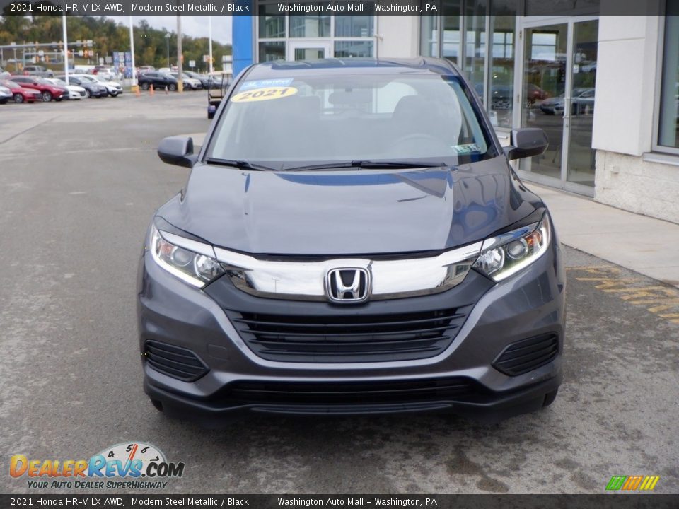 2021 Honda HR-V LX AWD Modern Steel Metallic / Black Photo #4