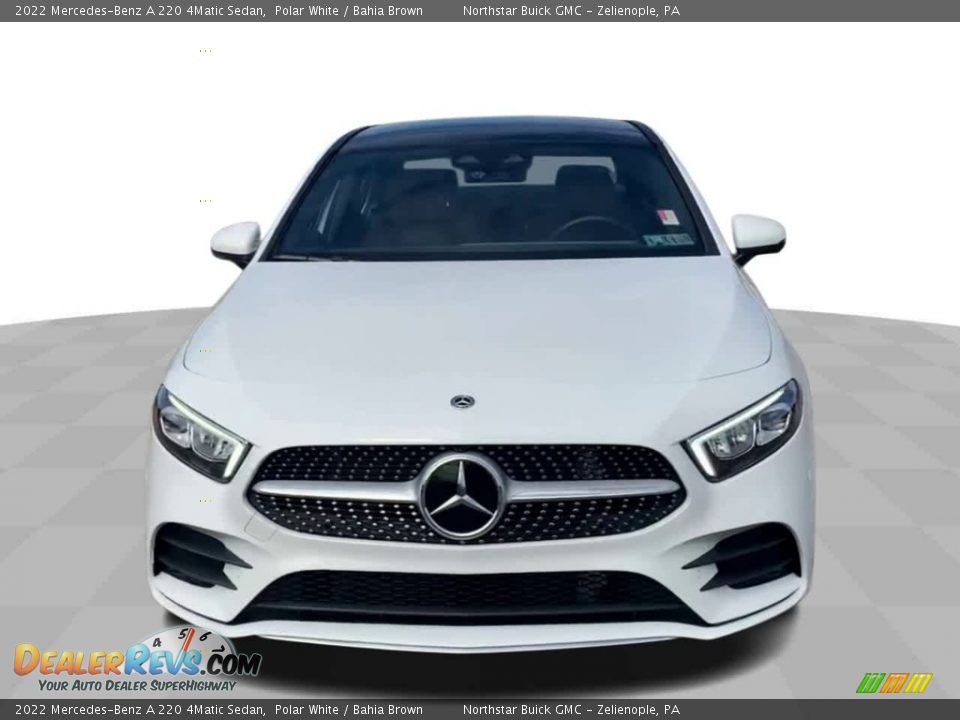 2022 Mercedes-Benz A 220 4Matic Sedan Polar White / Bahia Brown Photo #3