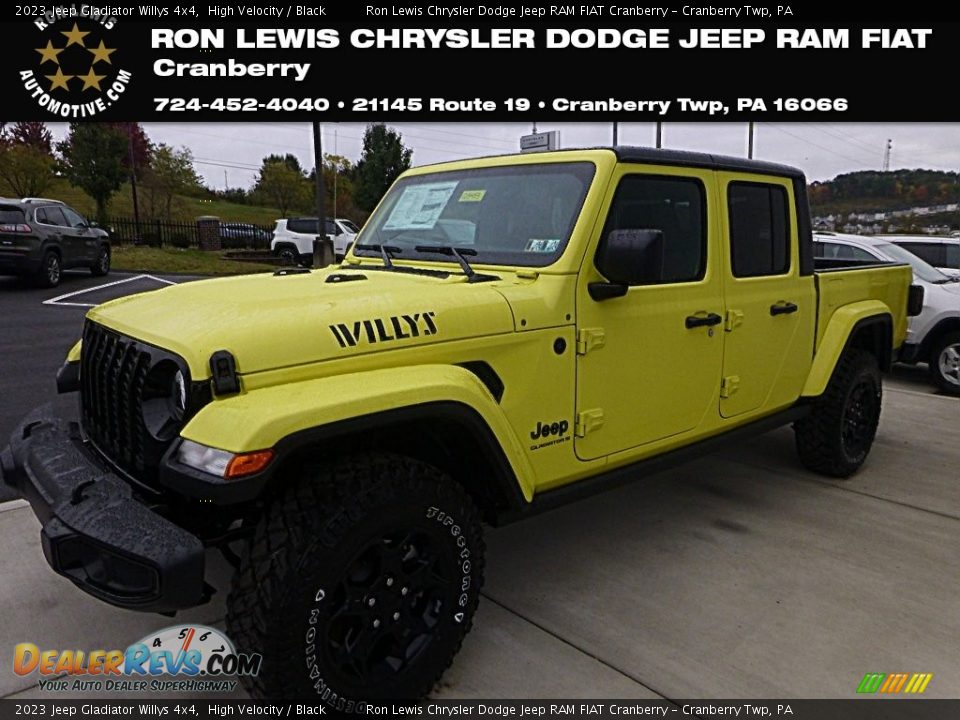 2023 Jeep Gladiator Willys 4x4 High Velocity / Black Photo #1