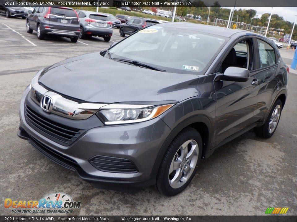 2021 Honda HR-V LX AWD Modern Steel Metallic / Black Photo #5